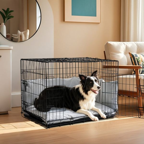 Veehoo Metal Dog Crate With Removable Pad-User Manual