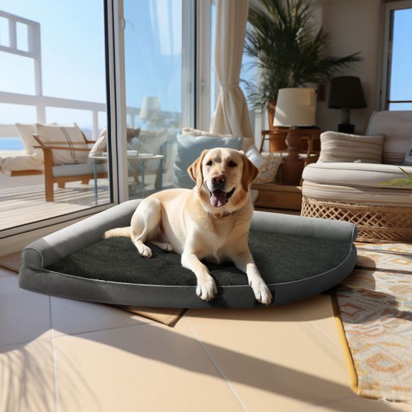 Veehoo Orthopedic Dog Sofa Bed with Washable Cover and Bolsters-User Manual