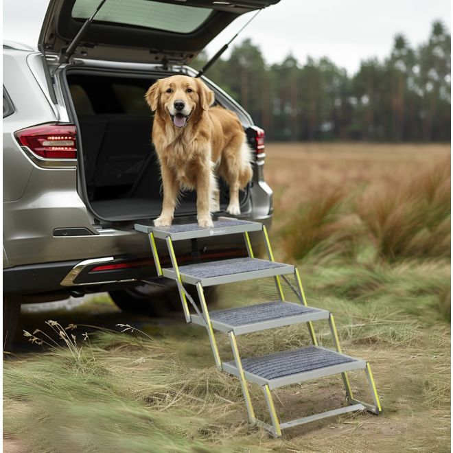 Veehoo Foldable Outdoor Dog Steps for Cars and SUV Steps & Ramps image1