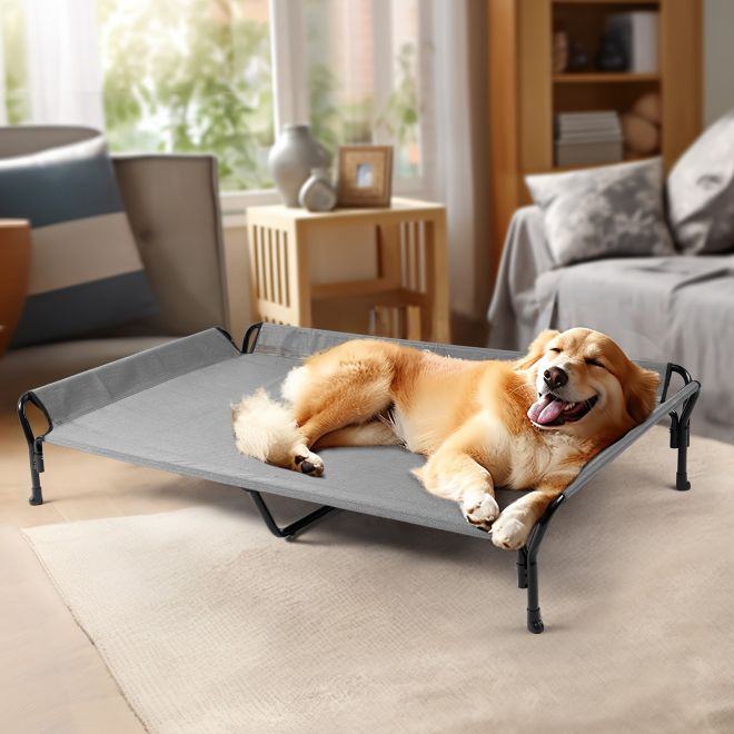 Veehoo Guardrail Elevated Dog Bed Dog image1