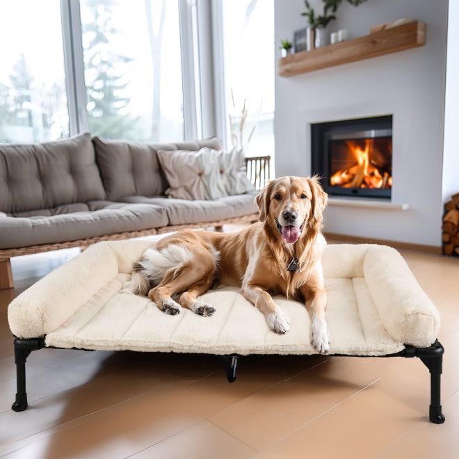 Veehoo Elevated Dog Bed with Cozy Pillow Dog image1