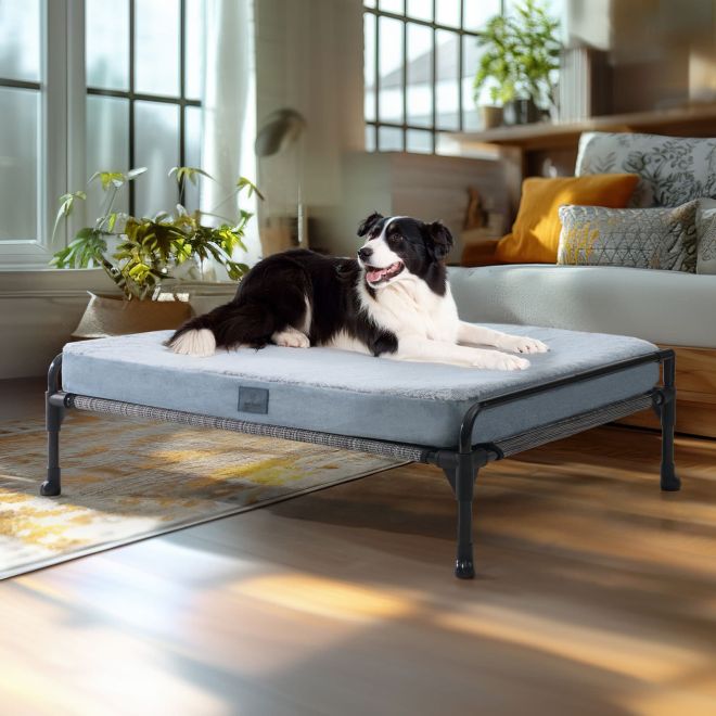 Veehoo Elevated Dog Bed with Removable Dog Pad Sales image1