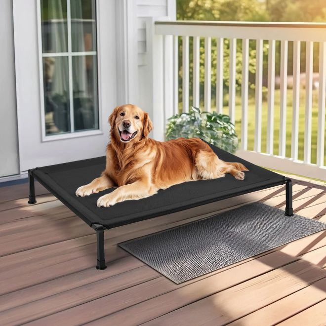 Veehoo Elevated Outdoor Dog Bed with Heavy Duty Frame Beds image1