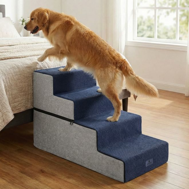 Veehoo Extra Wide Dog Stairs for Large Dogs Steps & Ramps image1