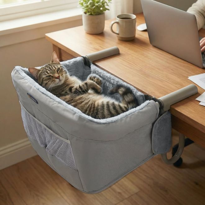 Veehoo Cat Desk Bed for Large Cats Beds & Condos image1