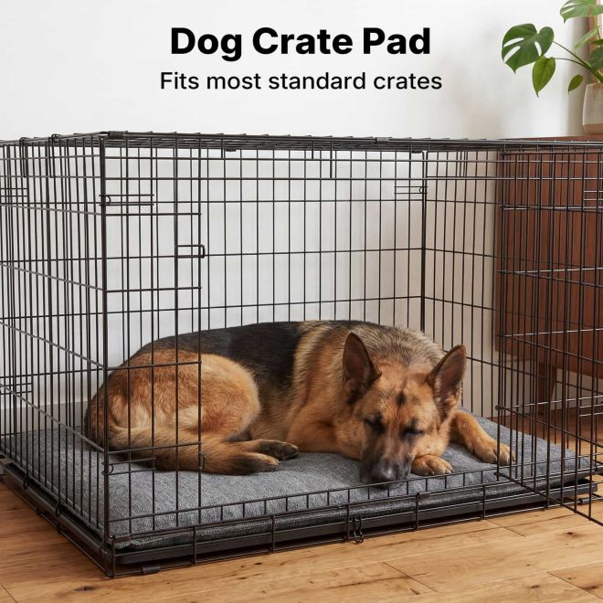 Veehoo Chew Proof Dog Crate Pad for Kennels Pillow Beds image1