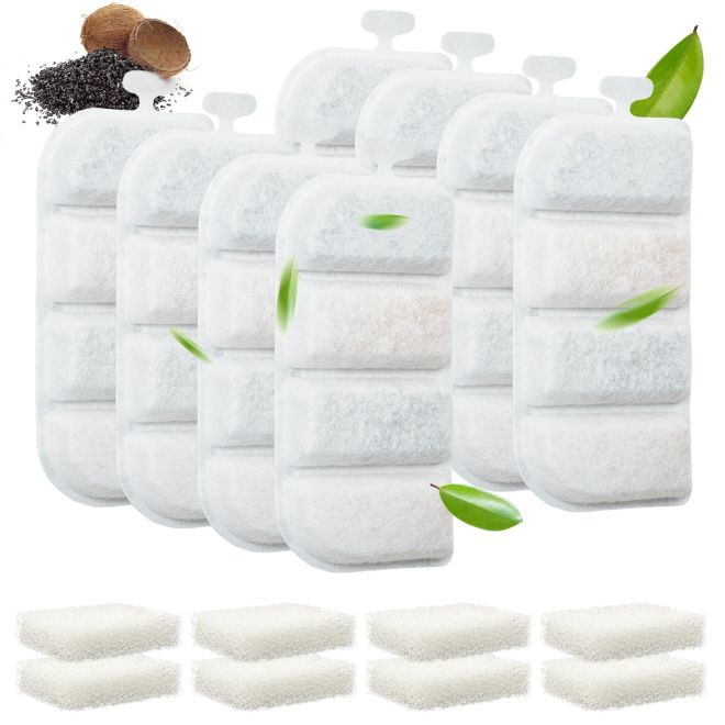 Veehoo Dog Fountain Filters for CWWSQ2408 Replacements image1