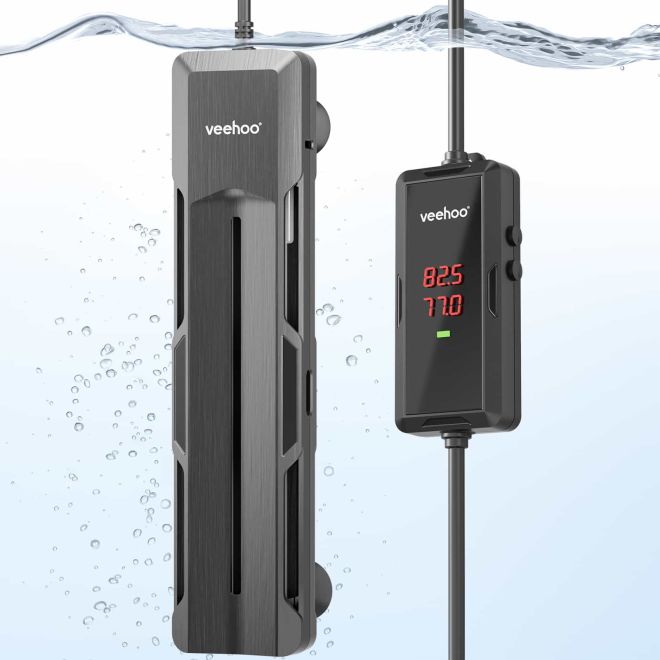Veehoo Aquarium Heater with 4-Probe Safety for Large Tanks New Arrivals image1