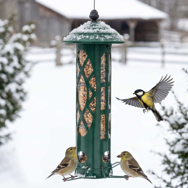 Veehoo Weight-Activated Squirrel-Proof Bird Feeder Squirrel Proof Feeders image1