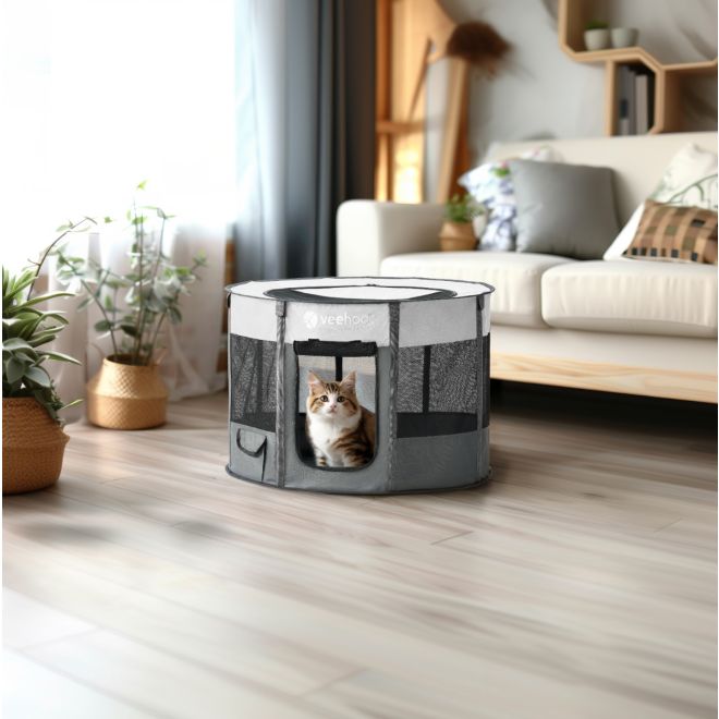 Veehoo Foldable Portable Pet Playpen Cat image1